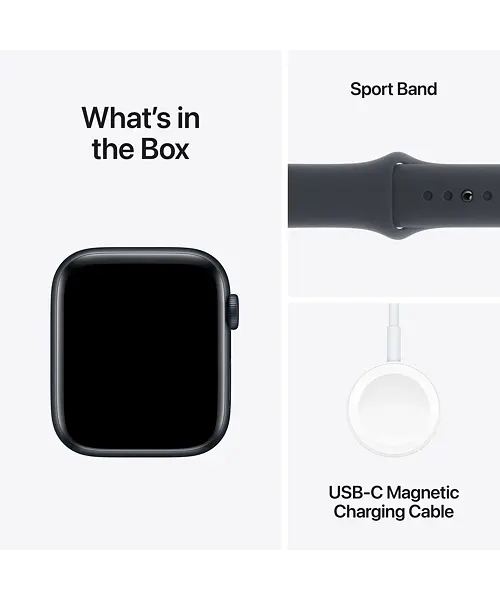 Apple Watch SE (2024) GPS+Cellular 44mm Midnight Aluminium Case with Midnight Sport Band M/L