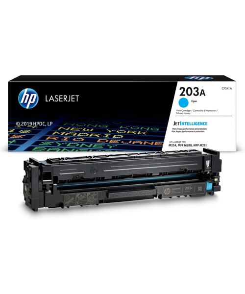 HP 203A Cyan Original LJ Toner Cartridge, CF541A