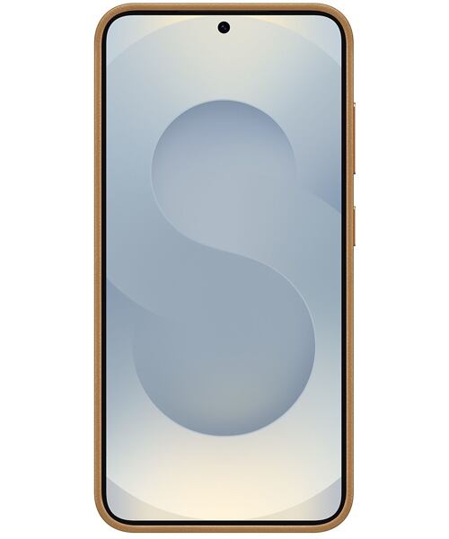 Samsung Ochranný kryt z veganské kůže pro Galaxy S25 Gold