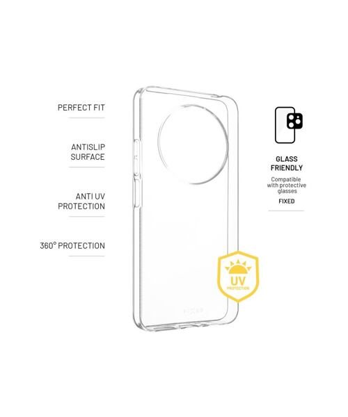 TPU gelový kryt FIXED Story AntiUV pro Xiaomi Redmi 14C/A4 5G/A3 Pro/POCO C75 4G/5G/M7 5G, čirý