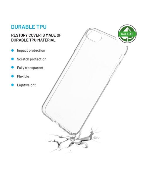 TPU gelový kryt FIXED ReStory AntiUV pro Apple iPhone 7/8/SE (2020/2022), čirý