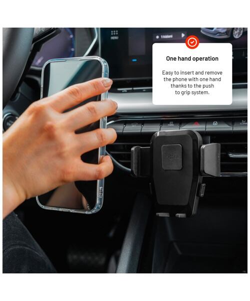 Univerzální držák do auta FIXED Iconiq Vent s úchytem na ventilační mřížku, černý