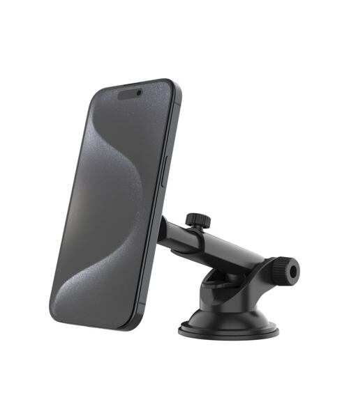 Magnetický kovový držák FIXED MagMount XL s přísavkou na sklo nebo palubní desku s podporou MagSafe,