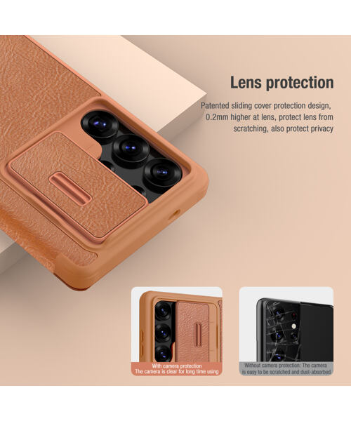 Nillkin Qin Book PRO Pouzdro pro Samsung Galaxy S25 Ultra Black