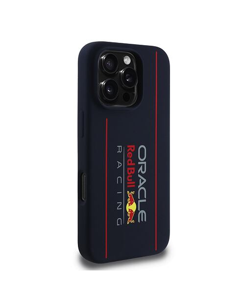 Red Bull Silicone Vertical Logo MagSafe Zadní Kryt pro iPhone 16 Pro Navy