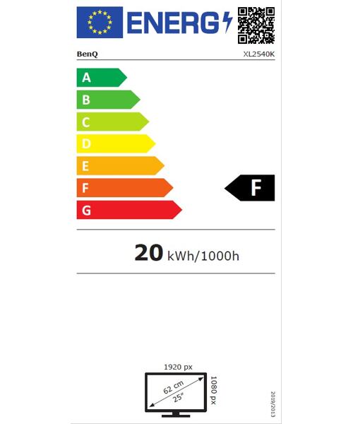 Zowie by BenQ LCD XL2540K 24,5" 1920x1080/240Hz/1ms/DP/3xHDMI/Výškově nastavitelný,Pivot/VESA/Flicke