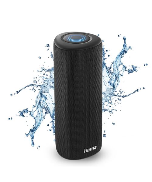 Hama Pipe 3.0, Bluetooth reproduktor, vodě odolný podle IPX5, 24 W, 10 světelných, režimů, černý
