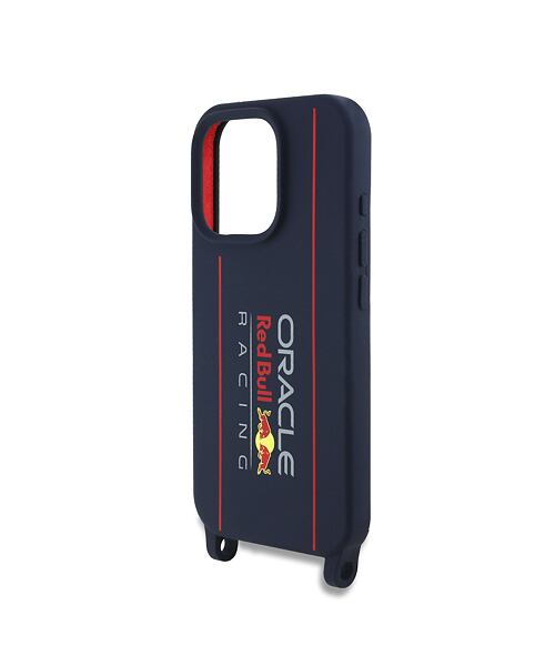Red Bull Silicone Vertical Logo MagSafe Zadní Kryt + Crossbody Popruh pro iPhone 16 Pro Max Navy