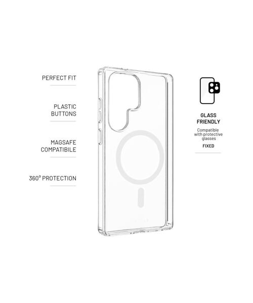 Zadní kryt FIXED MagPure s podporou MagSafe pro Samsung Galaxy S25 Ultra, čirý
