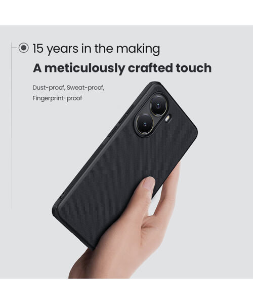 Nillkin Super Frosted PRO Magnetic Zadní Kryt pro Poco X7 Pro 5G Black