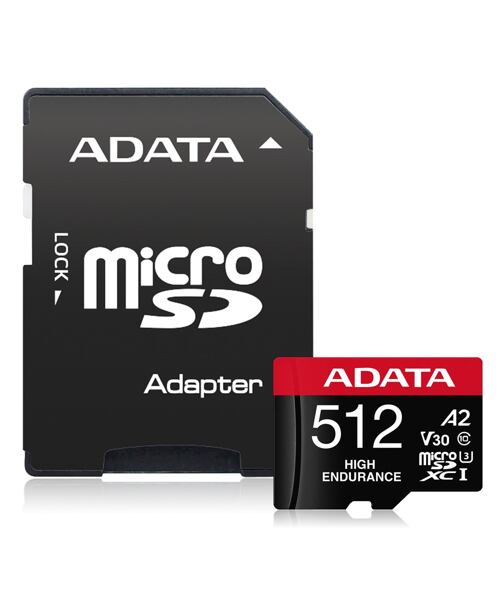 Adata High Endurance/Micro SD/512GB/UHS-I U3 / Class 10/+ Adaptér