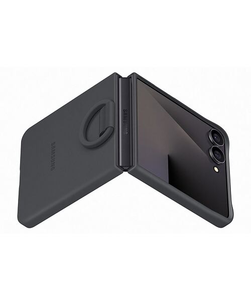 EF-PF766TBE Samsung Silikonový Kryt s Kroužkem pro Galaxy Z Flip 7 Black