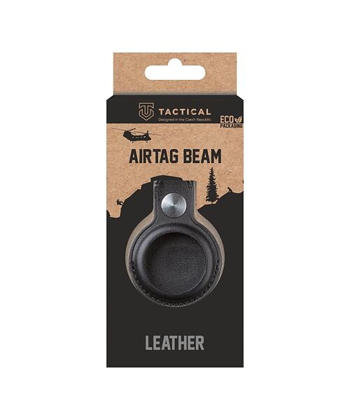Tactical Airtag Beam Leather Black