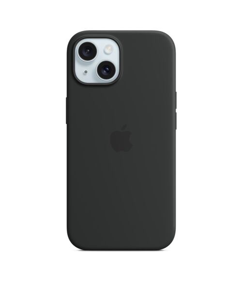 APPLE iPhone 15 Silicone Case with MagSafe - Black