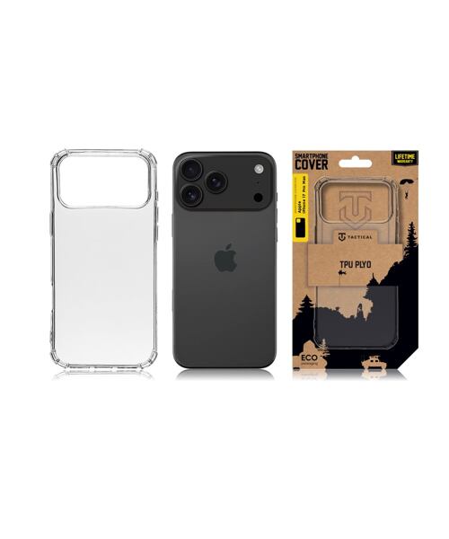 Tactical TPU Plyo Kryt pro Apple iPhone 17 Pro Max Transparent