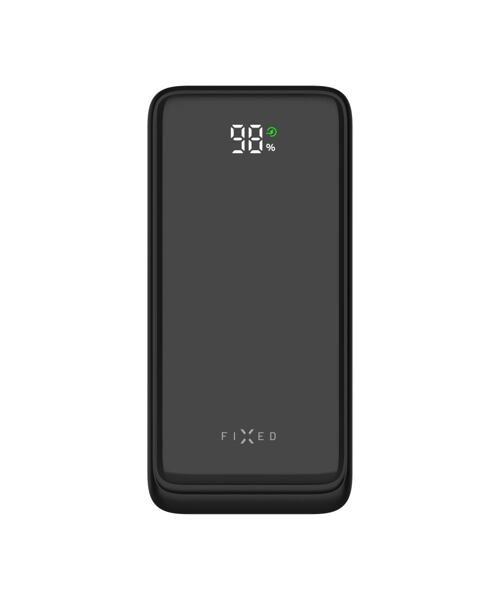 Powerbanka FIXED Zen2 10 s LCD displejem a výstupem PD 20W, 10 000 mAh, černá