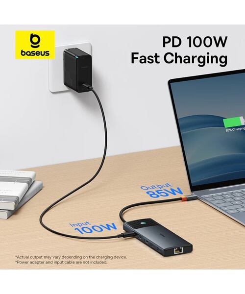 Baseus Metal Gleam II Series 10v1 USB-C HUB Dokovací Stanice Cosmic Black