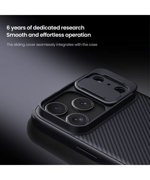 Nillkin CamShield PRO Zadní Kryt pro Apple iPhone 17 Pro Max Black