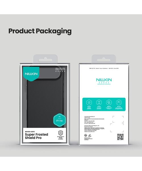 Nillkin Super Frosted PRO Zadní Kryt pro Apple iPhone Air Black