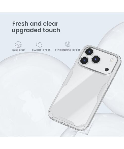 Nillkin Nature TPU PRO Kryt pro Apple iPhone 17 Pro Transparent Black