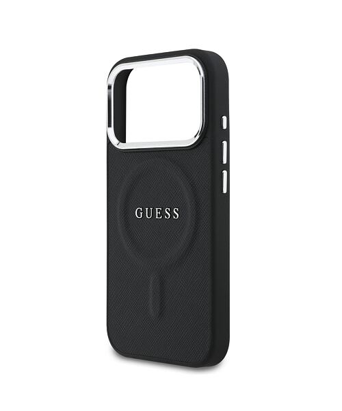 Guess PU Saffiano MagSafe Zadní Kryt pro iPhone 17 Pro Black