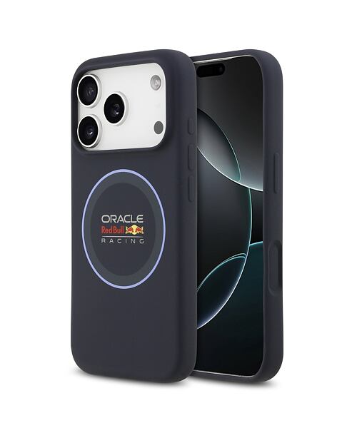 Red Bull Silicone Blue Ring MagSafe Zadní Kryt pro iPhone 17 Pro Navy