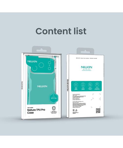 Nillkin Nature TPU PRO Kryt pro Apple iPhone 17 Pro Transparent