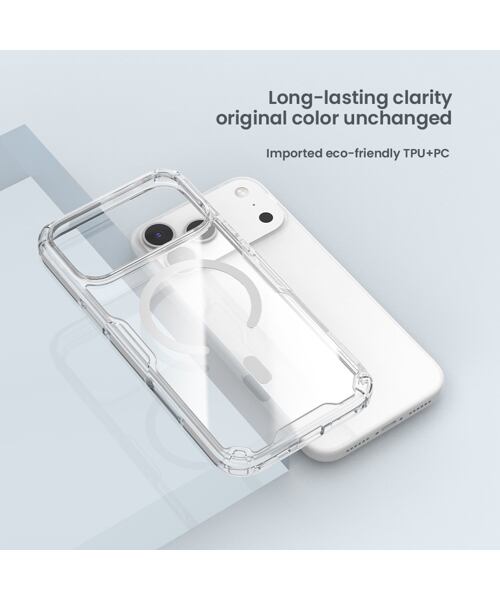 Nillkin Nature TPU PRO Magnetic Kryt pro Apple iPhone 17 Pro Max Transparent