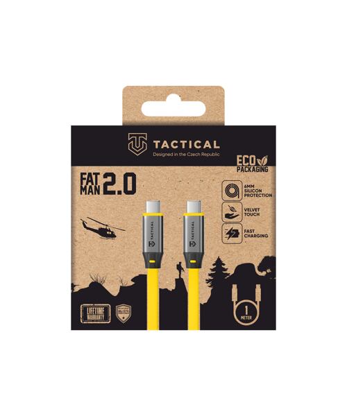 Tactical Fat Man 2.0 Cable USB-C/USB-C 1m Yellow