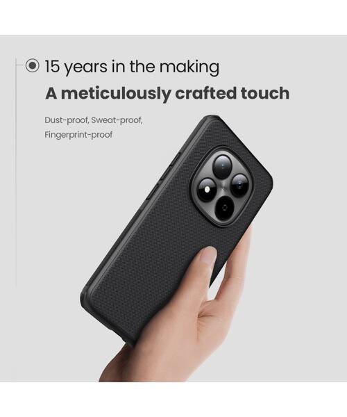 Nillkin Super Frosted PRO Zadní Kryt pro Xiaomi Redmi Note 15 Pro+ 5G Black