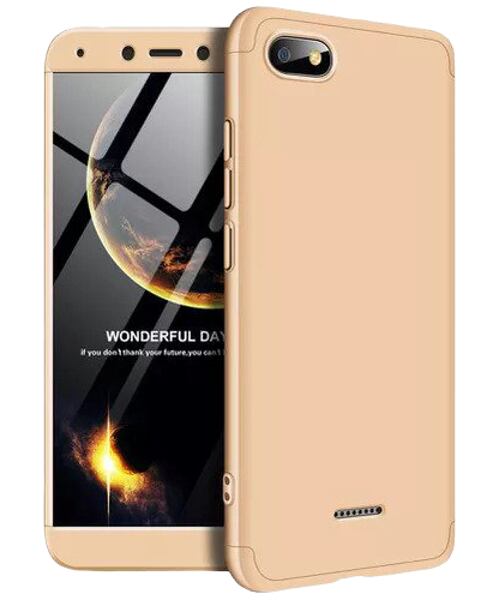 Plastový obal s tvrzeným sklem pro Redmi Note 5 - zlatá