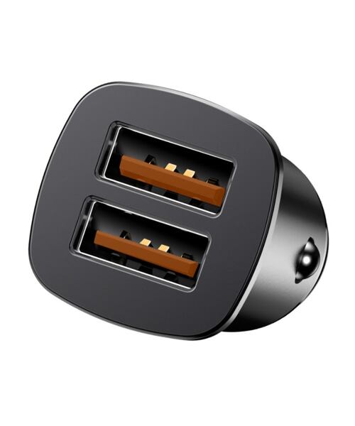 Baseus CCALL-DS01 Square Nabíječka do Auta 2xUSB QC3.0 30W Black