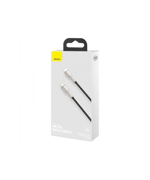 Baseus Cafule Metal Series Datový Kabel USB-C - Lightning 20W 1m Black