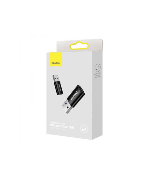 Baseus Ingenuity Mini OTG Adaptér z USB-C na USB-A Black