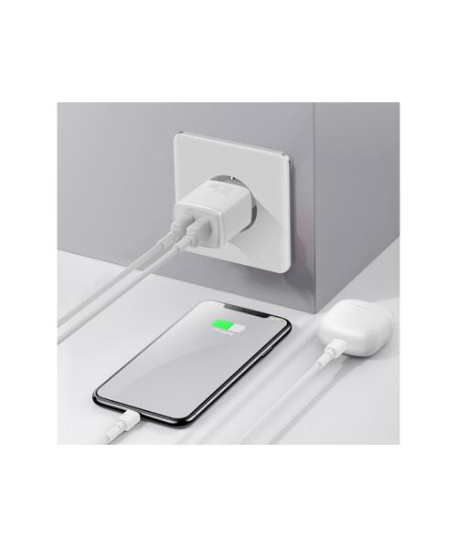 Baseus CCXJ010202 Compact Nabíječka 2xUSB 10,5W White