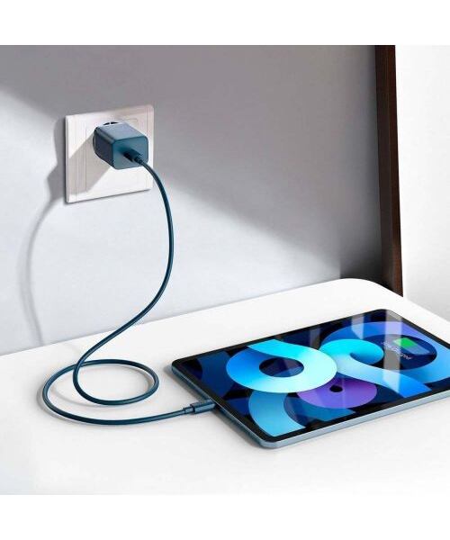 Baseus Travel Charger set Super Si 1C QC (With Simple Wisdom Cable Type-C to Lightning 1m) 20W EU Bl