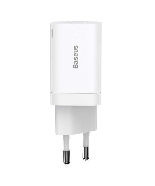 Baseus CCSUPP-E02 Super Si Quick Nabíječka USB + USB-C 30W White