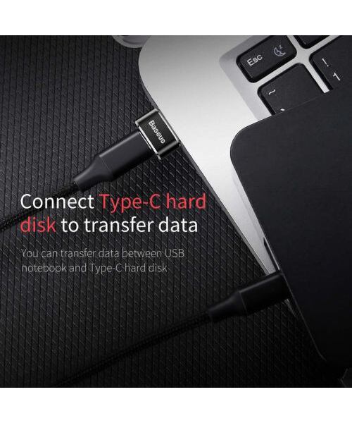 Baseus Adaptér z USB-C na USB-A Black