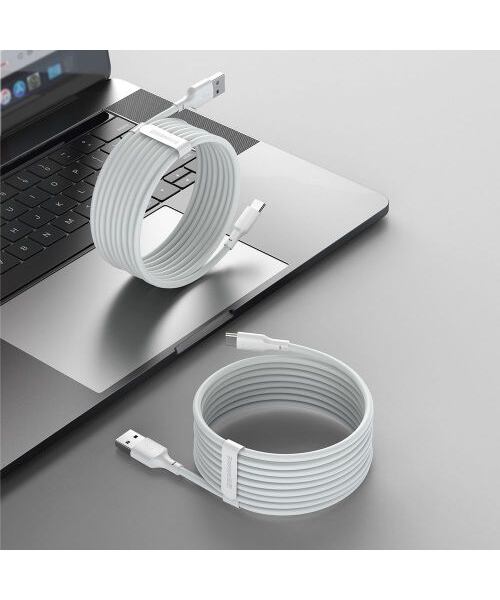 Baseus Type-C Simple Wisdom cable (2pcs/set) 5A 1.5m White (TZCATZJ-02)