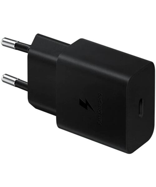 EP-T1510XBE Samsung USB-C 15W Cestovní nabíječka + USB-C Datový Kabel Black