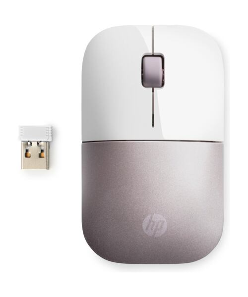 HP myš - Z3700 Mouse, Wireless, White/Pink