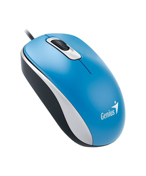 GENIUS DX-110/Kancelářská/Optická/1 000 DPI/Drátová USB/Modrá