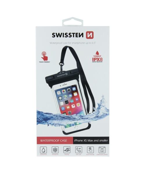 VODOTĚSNÉ POUZDRO SWISSTEN WATERPROOF ČERNÉ