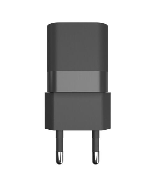 Síťová nabíječka FIXED Mini s USB-C a USB výstupem, podpora PD a QC 3.0, 20W, černá