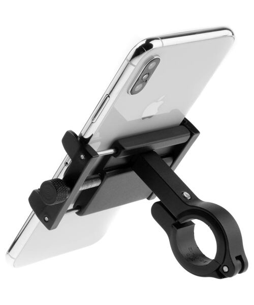 Hliníkový držák mobilního telefonu na kolo FIXED Bikee ALU, černý