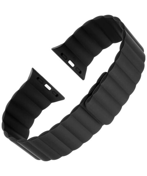 Silikonový řemínek FIXED Magnetic Strap s magnetickým zapínáním pro Apple Watch 38/40/41mm, černý