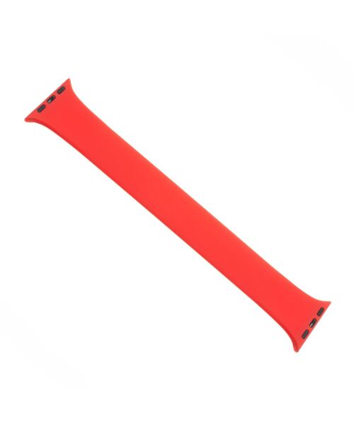 Elastický silikonový řemínek FIXED Silicone Strap pro Apple Watch 42/44/45/46/49mm, velikost S, červ