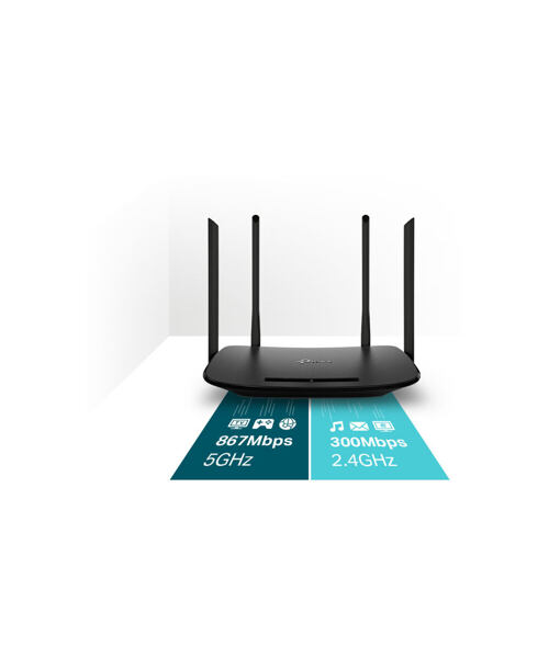 TP-Link Archer VR300 VDSL/ADSL AC1200 Modem Router, 4xFE port