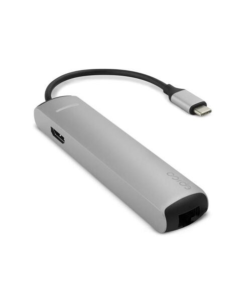 Epico USB-C hub slim Silver