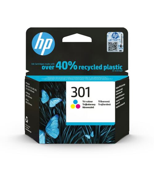 HP 301 Tříbarevná originální inkoustová kazeta